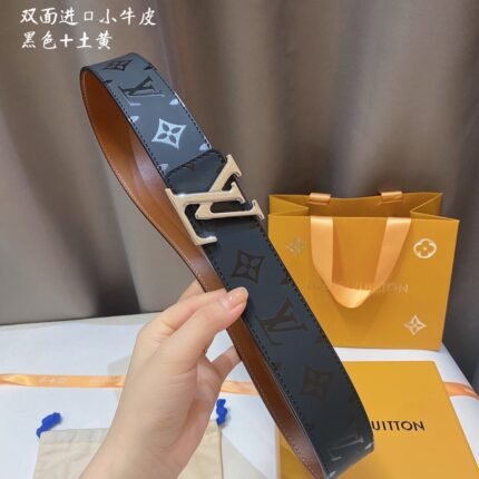 Louis Vuitton belt matching design uses high-quality electroplated hardware