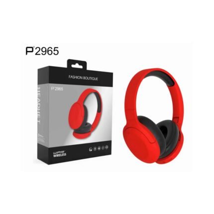 p2965 Bluetooth headset function AUX (3.5mm round hole), card, FM, barrier-free link within a transmission distance of 10 meters Red