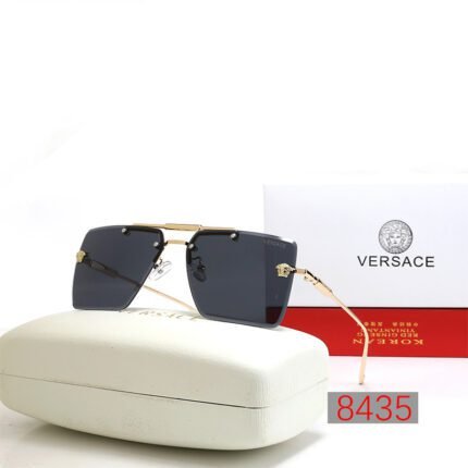 VERSACE gold and transparent black gradient sunglasses