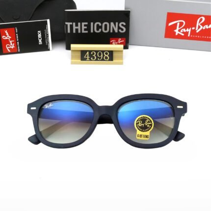 Ray Ban ERIK Black and Blue Gradient Lenses Sunglasses Neutral