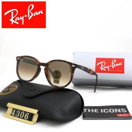 Ray Ban Gradient Brown Havana Hexagonal Sunglasses Neutral