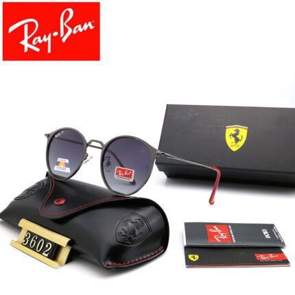 Ray Ban SCUDERIA FERRARI CHINA LIMITED EDITION Black and Purple Sunglasses