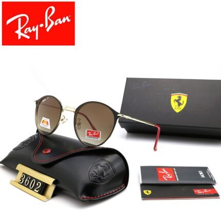 Ray Ban SCUDERIA FERRARI CHINA LIMITED EDITION Gradient Brown Sunglasses