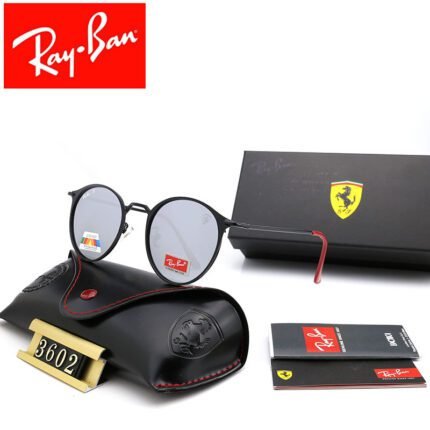 Ray Ban SCUDERIA FERRARI CHINA LIMITED EDITION sunglasses with black and dark blue lenses