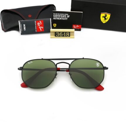 Ray Ban MARSHAL Black and Green Neutral Sun Eyes