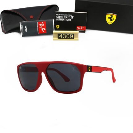 Ray Ban RB4309M SCUDERIA FERRARI COLLectiON Red and Black Sunglasses