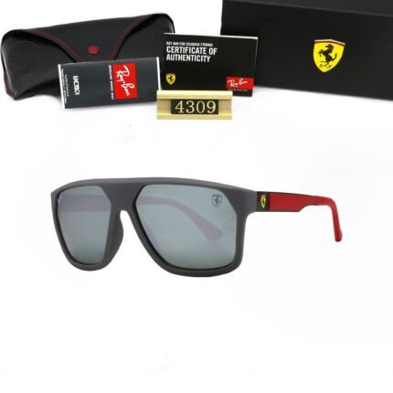 Ray Ban RB4309M SCUDERIA FERRARI COLLectiON Grey Sunglasses