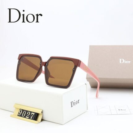 Dior Tea and Pink Block Color Block Sunglasses Neutral