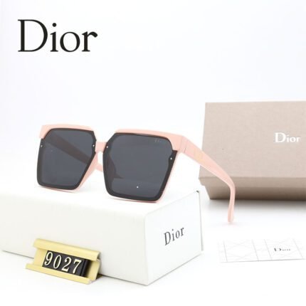 Dior Pink and Gray Block Color Block Sunglasses Neutral