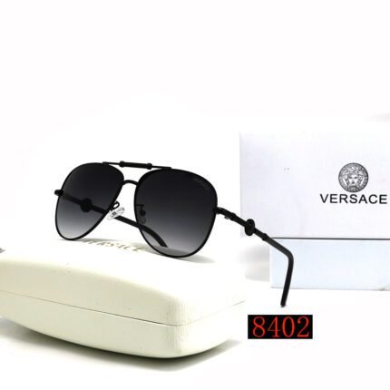 VERSACE Classic Pilot All Black Sunglasses