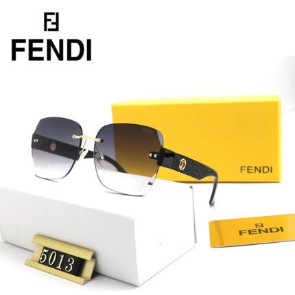 FENDI black gradient frameless sunglasses for women