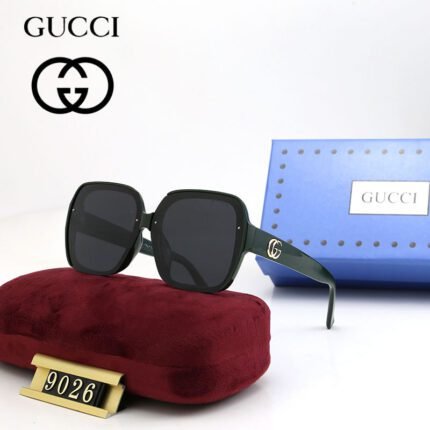 Gucci Black Matte Coarse Frame Sunglasses Neutral