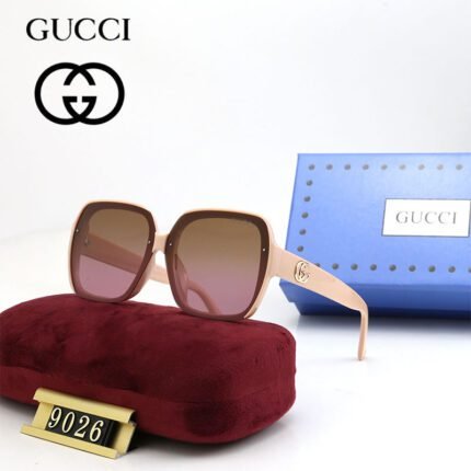 Gucci Pink Matte Coarse Frame Sunglasses Neutral