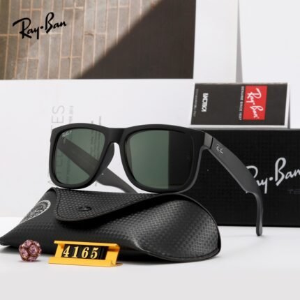 RAY BAN JUSTIN CLASSIC black and green sunglasses