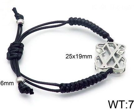 TOUS 925 Silver Diagonal Hollow Spanish Bear Hand Rope