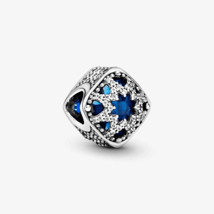 Pandora 925 silver 796360NSB square blue star string decoration