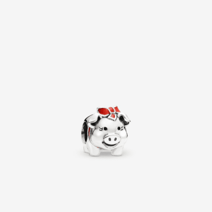 Pandora 925 Silver 791809ENMX Piggy piggy bank string decoration