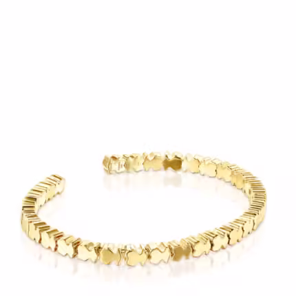 Silver Vermeil Straight bears Bracelet