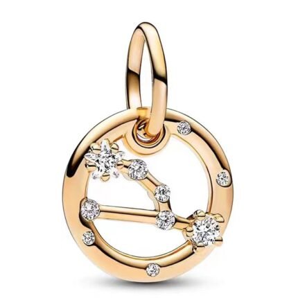 Pandora Zodiac Symbol Small Ring Taurus Pendant Jewelry DIY Accessories Simple and Advanced