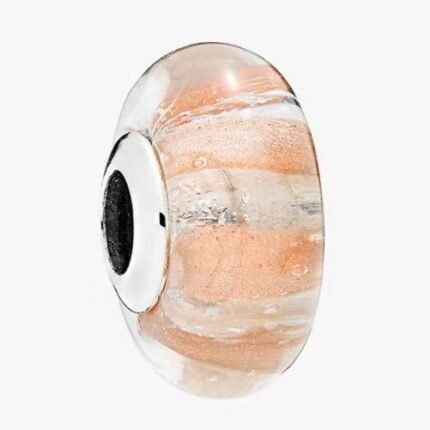 Pandora quicksand orange glass beaded DIY accessories loose beads are exquisite and simple