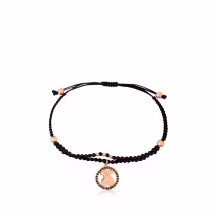 Rose Vermeil Silver Camille Bracelet with Spinel and Onyx