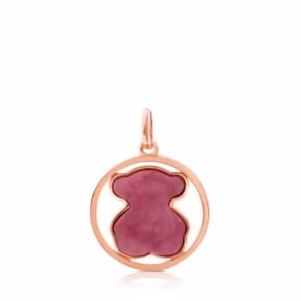 Rose Vermeil Silver Camille Pendant with Rhodonite