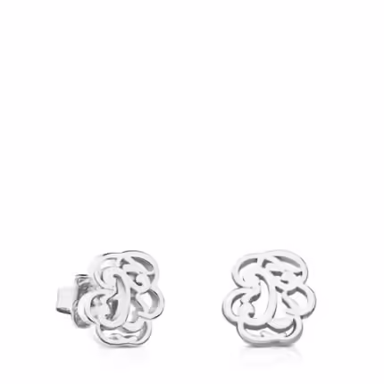 Silver Rubric Earrings