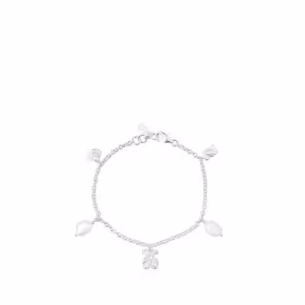 Silver Oceaan Bracelet with pearls