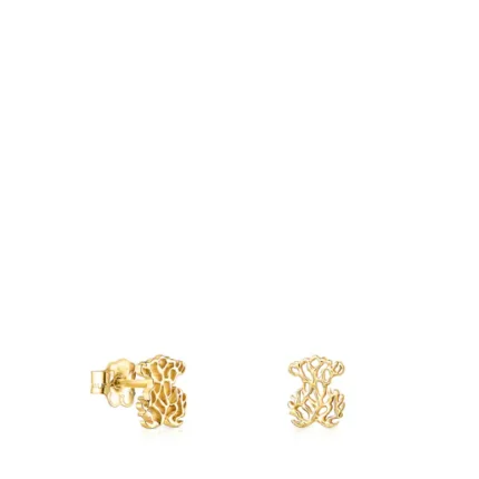 Gold Oceaan bear Earrings