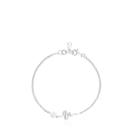 Silver Fragile Nature snake Bracelet