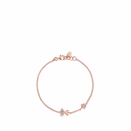 Rose Vermeil Silver Eklat Bracelet with Topaz