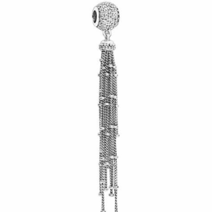 Pandora 925 silver 797018CZ tassel string decoration