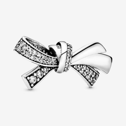 Pandora 925 silver 797241CZ bow string decoration