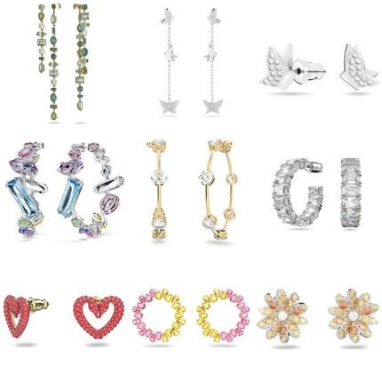 2024 New Fashionable and High end Sparkling Zircon Women's  Multi functional Earrings