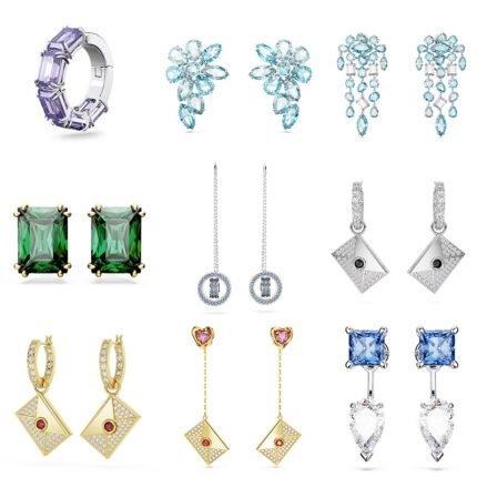 2024 new sparkling blue zircon tassel earrings