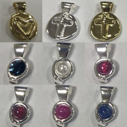 2025 new fashion trend simple multiple color round zircon pendant, suitable for daily travel and gatherings