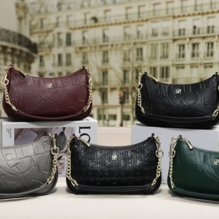 CHHC women's new fashionable and classic embossed handbag, stylish messenger bag, crossbody bag