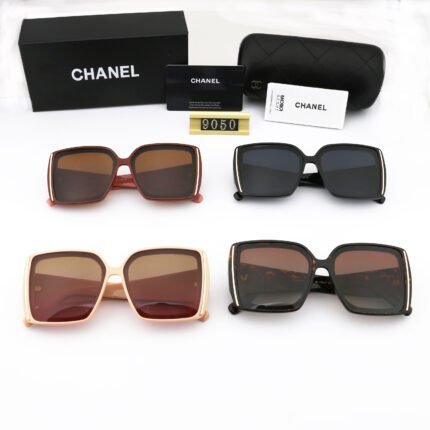CHANEL fashion trend women's irregular large border sunglasses, colorful casual