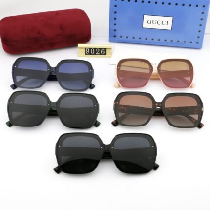 GUCCI Fashion Trend Large Frame Polarized Sunglasses, Cool Multi Color Styles to Choose from